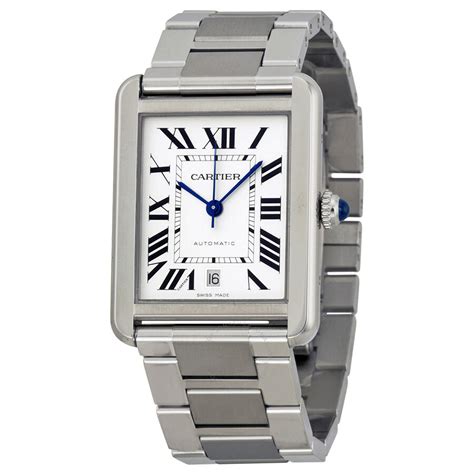 mens cartier watch for sale|stainless steel cartier watch men's.